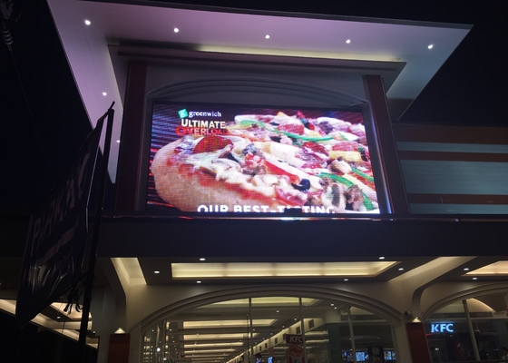 SMD3535 260W Outdoor LED Mesh Curtain 260W See Through Glass Screen
